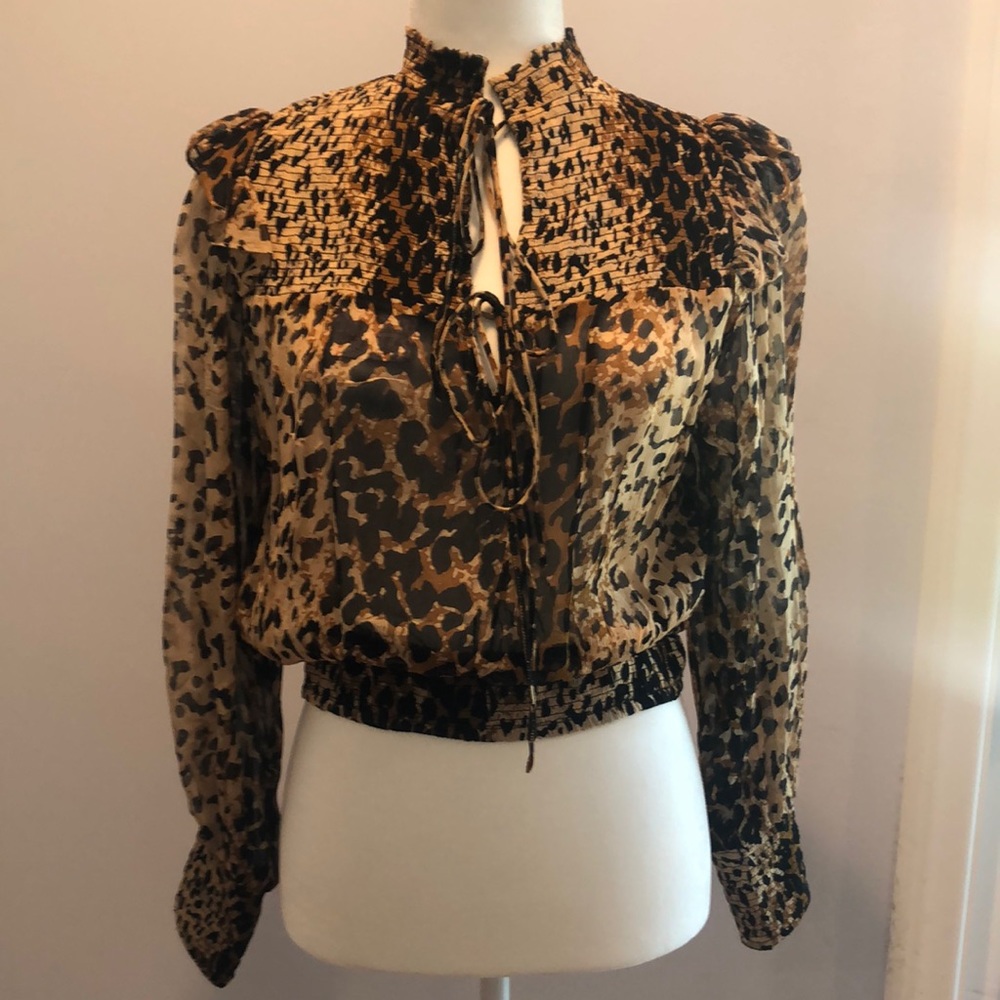Free People Cheetah print blouse - Free People Cheetah print blouse - brand new